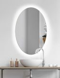 Lustro Simple Oval Led 60x90 Ruke