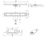 Odpływ Liniowy Norm Drain Point 70 cm Z Syfonem H+M Snake Krople 522.0116.01.070 Emporia