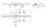 Odpływ Liniowy Slim 70 cm Srebrny Poler 522.0510.01.070 Emporia