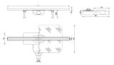 Odpływ Liniowy Top Drain 60 Cm 522.0121.58.060 Złoty Emporia