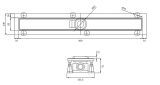 Odpływ Liniowy Z Maskownicą Lowfix 60 Cm Lowfix60Tsl Omnires