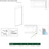 Parawan Nes PNJ 50 Czarny Prawy Frame Nes 10011050-54-56R Radaway