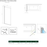 Parawan Nes PNJ 70 Lewy Nes 10011070-01-01L Radaway