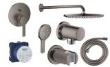 Zestaw 7w1 Prysznicowy Lineare Brushed Hard Graphite Grohe