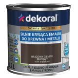 Emalia Olejno-Alkidowa Emakol Strong Brązowy Ciemny Mat 0,2L Dekoral