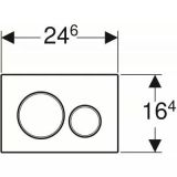 Przycisk Sigma20 Czarny Mat 115.882.14.1 Geberit