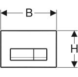 Przycisk Spłukujący Do WC Delta 50 Czarny Mat 115.119.14.1 Geberit