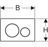 Przycisk Spłukujący Do WC Sigma 20 Czarny 115.882.DW.1 Geberit