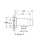 Przyłącze Kątowe Z Uchwytem Rainshower Warm Sunset 26658DA0 Grohe