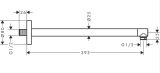 Ramię Deszczownicy 39 Cm Biały Mat 24357700 Hansgrohe