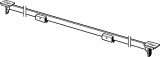 Ruszt odpływu liniowego Advantix Vario 30-120x2x1,7 cm Zelvo