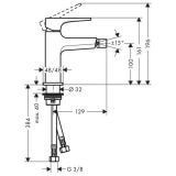 Bateria Bidetowa Metropol 32520000 Hansgrohe