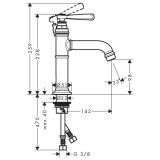 Bateria Umywalkowa Axor Montreux 16516000 Hansgrohe