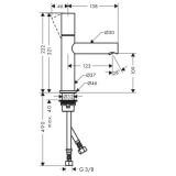 Bateria Umywalkowa Axor Uno Zero 45002000 Hansgrohe