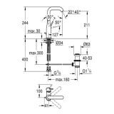 Bateria Umywalkowa Essence New L 32628001 Grohe