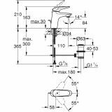 Bateria Umywalkowa, Rozmiar S Eurostyle 23707003 Grohe