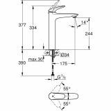 Bateria Umywalkowa, Rozmiar XL Eurostyle 23719003 Grohe