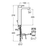 Bateria Umywalkowa L90 Z Korkiem Automa. A5A3401C00 Roca