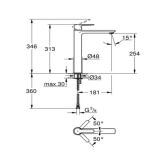 Bateria Umywalkowa, Rozmiar XL Lineare 23405001 Grohe