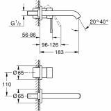 Bateria Umywalkowa Podtynkowa 2-otw. Chrom 19408001 Grohe