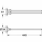 Wieszak Na Ręczniki Essentials 40371001 Grohe