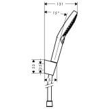 Zestaw Prysznicowy Raindance Select S 1,25 Chrom 26701000 Hansgrohe