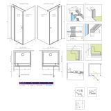 Ścianka boczna Prysznicowa Eos KDJ II S1 100 13799412-01 Radaway