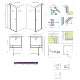 Ścianka boczna Prysznicowa Eos KDJ II S1 70 13799408-01 Radaway
