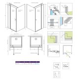 Ścianka boczna Prysznicowa Eos KDJ II S1 75 13799409-01 Radaway