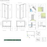 Ścianka Prysznicowa Nes 8 KDS II/DWD S2 75 10080075-01-01 Radaway