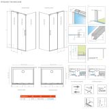 Ścianka Prysznicowa S1 90 KDJ Espera Pro 10093090-01-01 Radaway