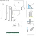 Ścianki Stałe Nes 8 DWD II 770 10080177-01-01 Radaway