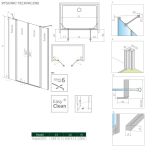 Ścianki Stałe Nes DWD II 870 10041087-01-01 Radaway