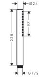 Słuchawka Prysznicowa Slim Pulsify S EcoSmart Biały Mat 24125700 Hansgrohe