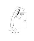 Słuchawka Prysznicowa Tempesta 110 Chrom 27923003 Grohe