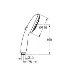 Słuchawka Prysznicowa Tempesta 110 Chrom 28261003 Grohe