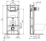 Stelaż Podtynkowy Prosys + Przycisk Czarny Mat R020467 + R0123A6 Ideal Standard