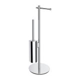 Stojak Na Papier I Szczotkę Toaletową Modern Project Chrom MP60810CR Omnires