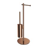 Stojak Na Papier I Szczotkę Toaletową Modern Project Miedź MP60810CP Omnires