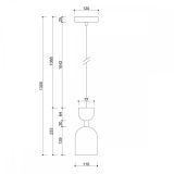 Lampa Wisząca Supuru Czerwony SUA1212P0 Ummo