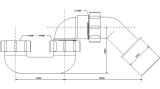 Syfon Brodzikowy Bez Spustu HC250F Mcalpine