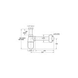 Syfon Umywalkowy Chrom Abs 0570Ec25K7 Trend