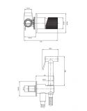 System Bidetowy Podtynkowy Chrom Contour SYSCTBI1CR Omnires