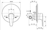 System Prysznicowy Cerafine Chrom BD187AA Ideal Standard