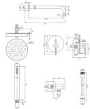 System Prysznicowy Podtynkowy Chrom Y SYSY22XCR Omnires