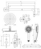System Prysznicowy Podtynkowy Chrom Y SYSY23/KCR Omnires
