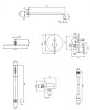 System Prysznicowy Podtynkowy Czarny Y SYSY18BL Omnires