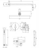 System Prysznicowy Podtynkowy Grafit Y SYSY35GR Omnires