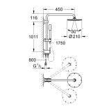 System Prysznicowy Z Przełącznikiem Rainshower System 27058000 Grohe