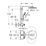 System Prysznicowy Z Termostatem Euphoria SmartControl 26507DC0 Grohe